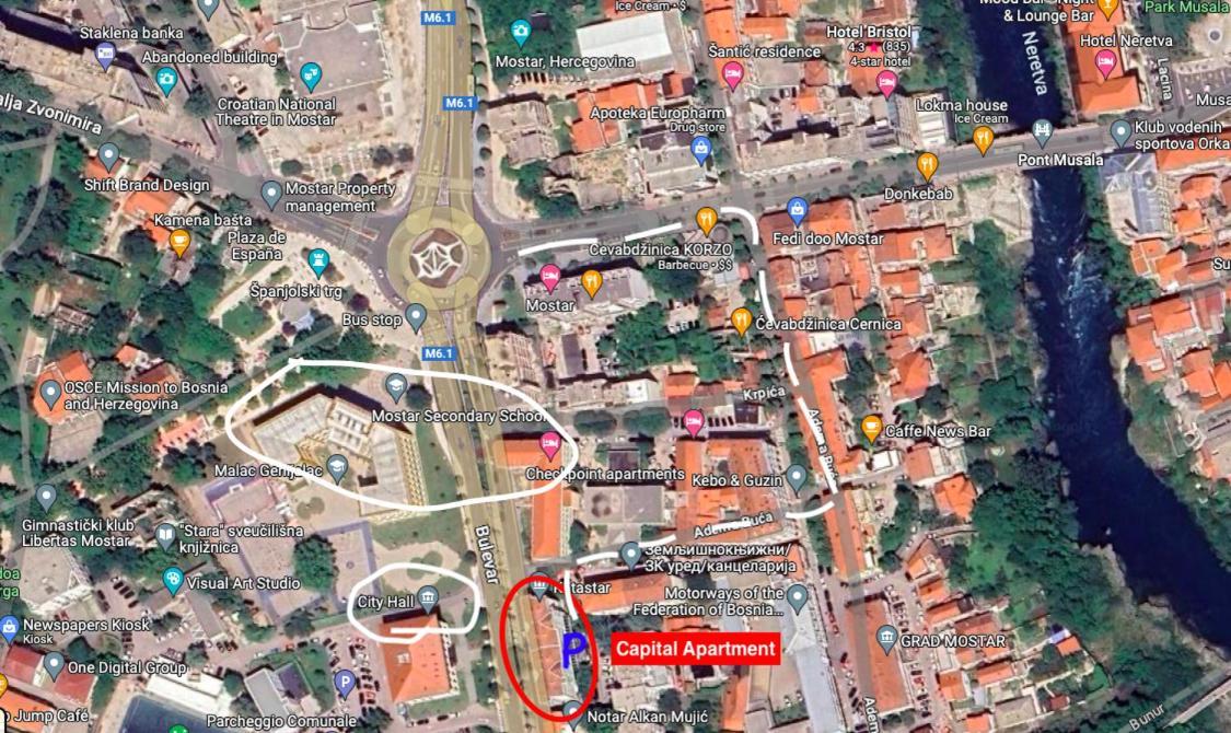Capital Apartments - City Centre Μόσταρ Εξωτερικό φωτογραφία